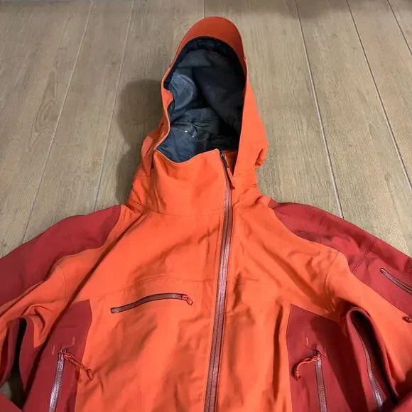 Arc’teryx Women’s M Ski Shell Jacket RECCO Avalanche Orange Hooded Snow - Picture 13 of 16